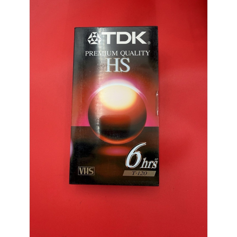 TDK Premium Quality HS 6 Hours T-120 EP T-120HSBH Brand New Factory Sealed